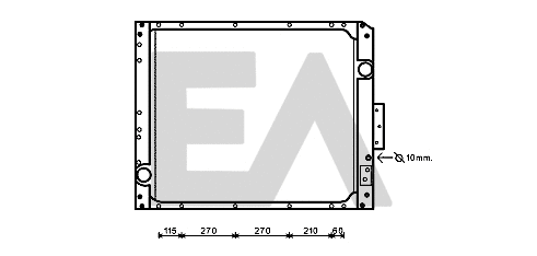 Radiator, engine cooling (31R45065)
