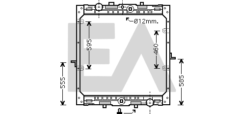 Radiator, engine cooling (31R16001)