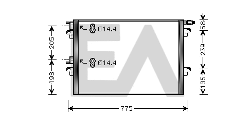 Condenser, air conditioning (30C60037)
