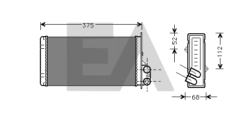 Heat Exchanger, interior heating (45C60013)