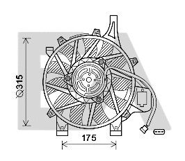 Fan, engine cooling (33V54035)
