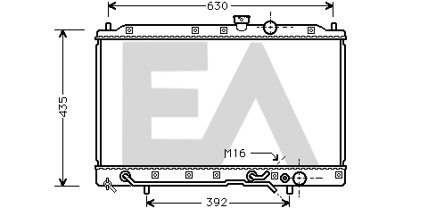 Radiator, engine cooling (31R51069)