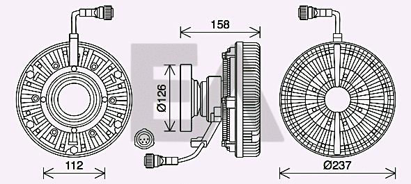 Fan Wheel, engine cooling (35C59D08)