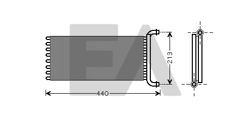 Heat Exchanger, interior heating (45C50021)