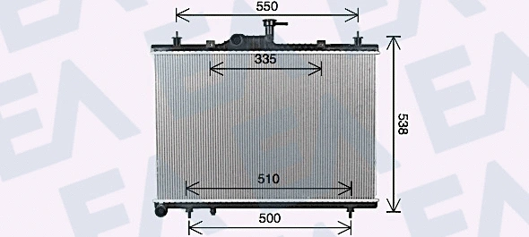 Radiator, engine cooling (31R60170)