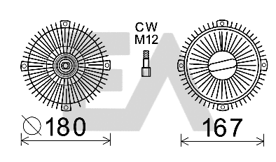 Fan Wheel, engine cooling (35C50D28)