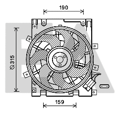 Fan, engine cooling (33V54049)