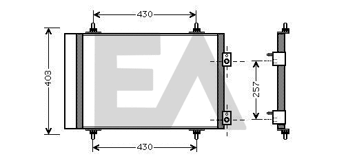 Condenser, air conditioning (30C10021)