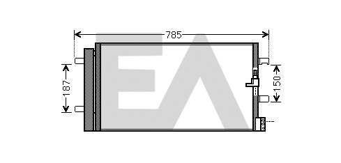 Condenser, air conditioning (30C02024)