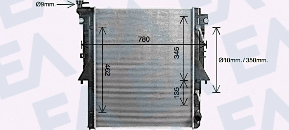 Radiator, engine cooling (31R51142)