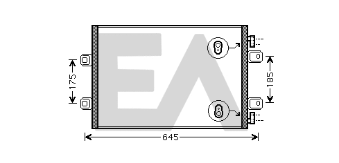 Condenser, air conditioning (30C60055)
