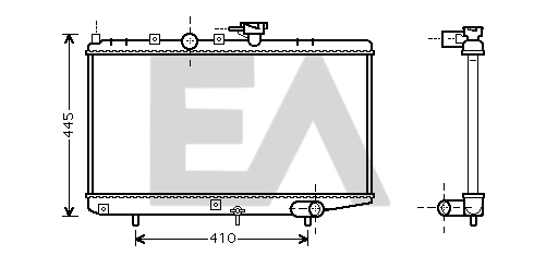 Radiator, engine cooling (31R36013)