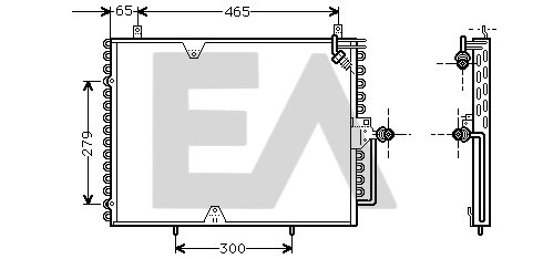 Condenser, air conditioning (30C50004)