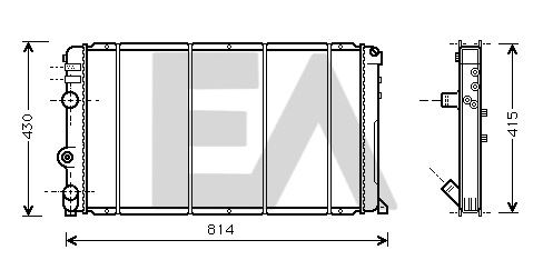 Radiator, engine cooling (31R60059)