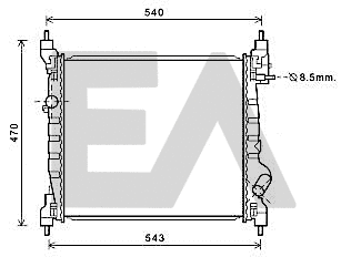 Radiator, engine cooling (31R14015)