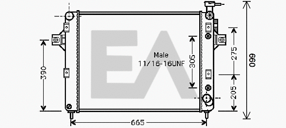 Radiator, engine cooling (31R33007)
