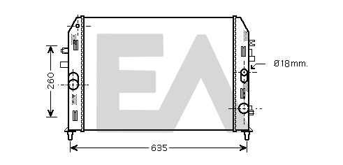 Radiator, engine cooling (31R52088)