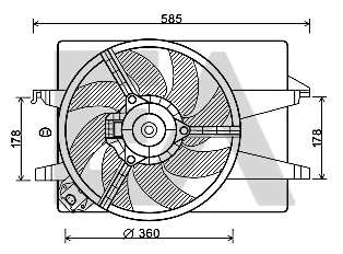 Fan, engine cooling (33V22040)