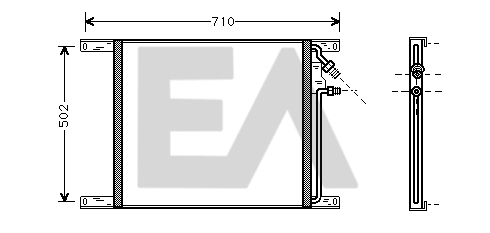 Condenser, air conditioning (30C16001)
