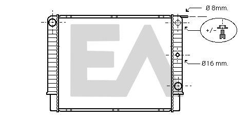 Radiator, engine cooling (31R78024)
