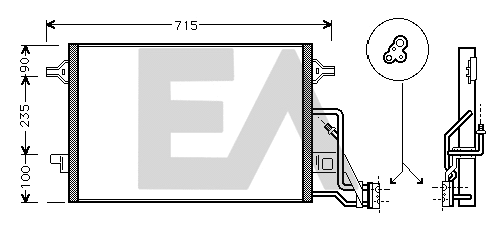 Condenser, air conditioning (30C77019)