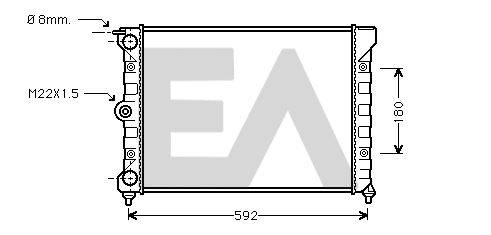 Radiator, engine cooling (31R77012)