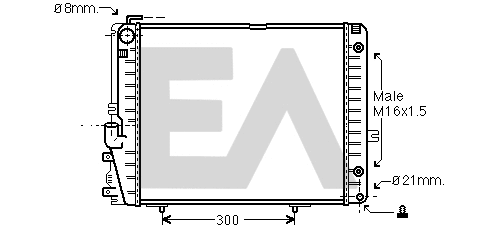 Radiator, engine cooling (31R50113)