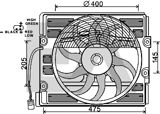 Fan, engine cooling (33V07009)