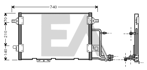 Condenser, air conditioning (30C02009)