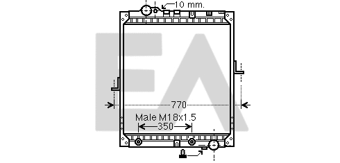 Radiator, engine cooling (31R45058)