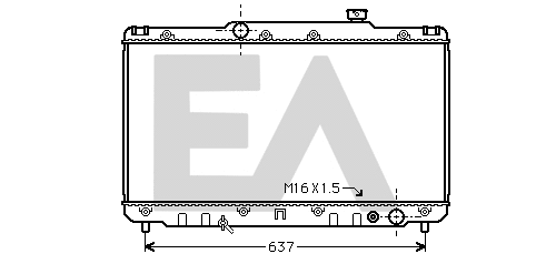 Radiator, engine cooling (31R71011)