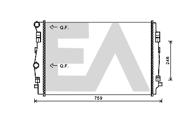Radiator, engine cooling (31R77130)