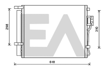 Condenser, air conditioning (30C28043)
