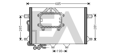 Condenser, air conditioning (30C50053)