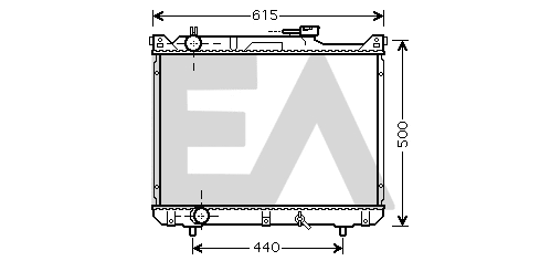Radiator, engine cooling (31R69041)