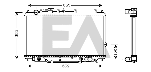 Radiator, engine cooling (31R36003)