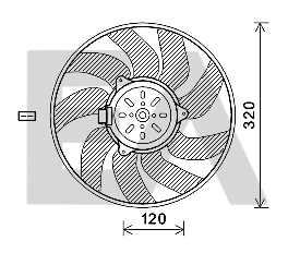 Fan, engine cooling (33V62004)