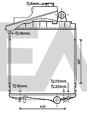 Radiator, engine cooling (31R32010)