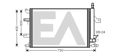 Condenser, air conditioning (30C78010)