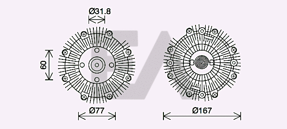 Fan Wheel, engine cooling (35C18D01)