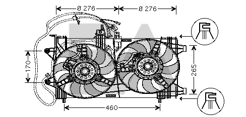 Fan, engine cooling (33V25014)