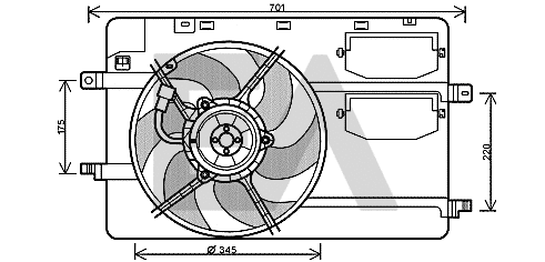 Fan, engine cooling (33V44005)