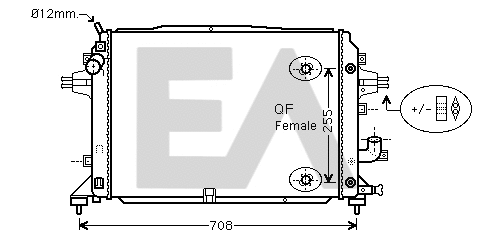 Radiator, engine cooling (31R54221)