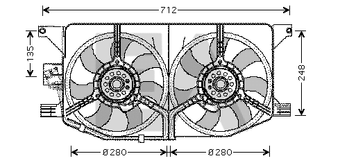 Fan, engine cooling (33V50007)