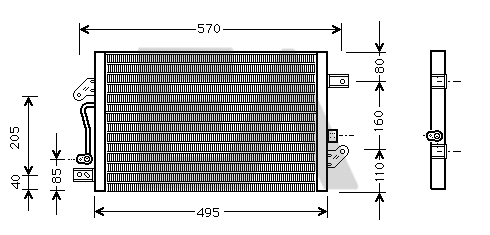Condenser, air conditioning (30C25030)