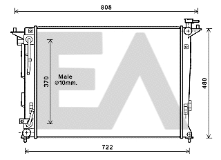 Radiator, engine cooling (31R28083)