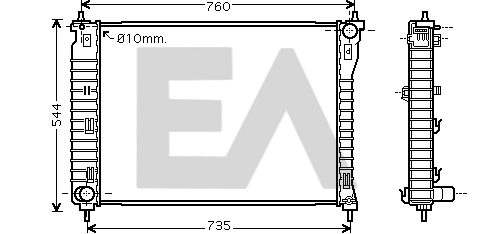Radiator, engine cooling (31R54217)