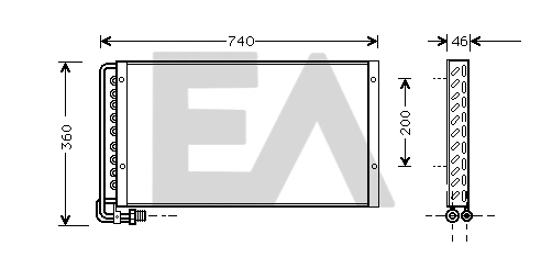 Condenser, air conditioning (30C47001)