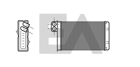 Heat Exchanger, interior heating (45C55001)
