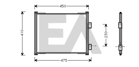 Condenser, air conditioning (30C22011)